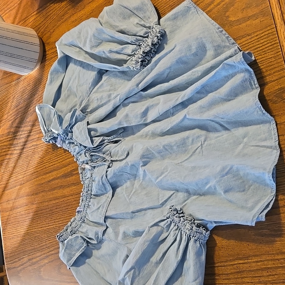 Free People  shirt blue medium